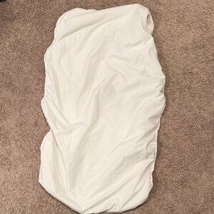 Luxurious White Crib Mattress Protector